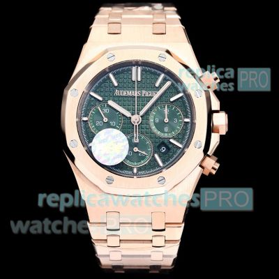 1:1 HBF Audemars Piguet replica watch Audemars Piguet Royal Oak Swiss 7750 rose gold case 